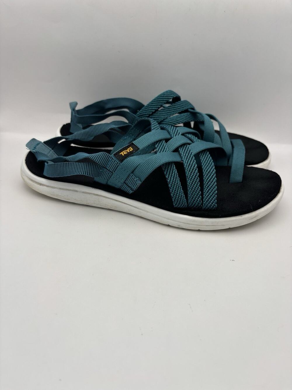 Teva Voya Strappy Blue Sandals Women Size 10